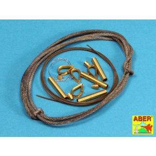 ABER 16030 - Tow cables & track cable with brackets used on Tiger I, King Tiger & Panther passend  Verschiedene