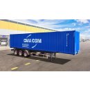 ITALERI 510003951 - 1:24 Container Auflieger 40Ft