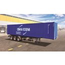 ITALERI 510003951 - 1:24 Container Auflieger 40Ft