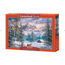 Castorland C-104680-2 - Mountain Christmas, Puzzle 1000...
