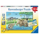 Ravensburger 2 X 12 Teile 5095 - Tierkinder aus aller Welt