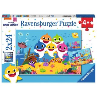 Ravensburger 2 X 24 Teile 5124 - BSH: Baby Hai und seine Familie