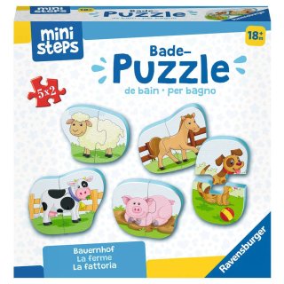 Ravensburger ministeps 4167 - Bade-Puzzles: Bauernhof