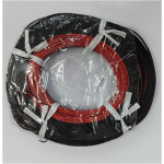 Donau Elektronik 218-50 - ZWILLINGSLITZE 0,14 / 50m rot-schwarz