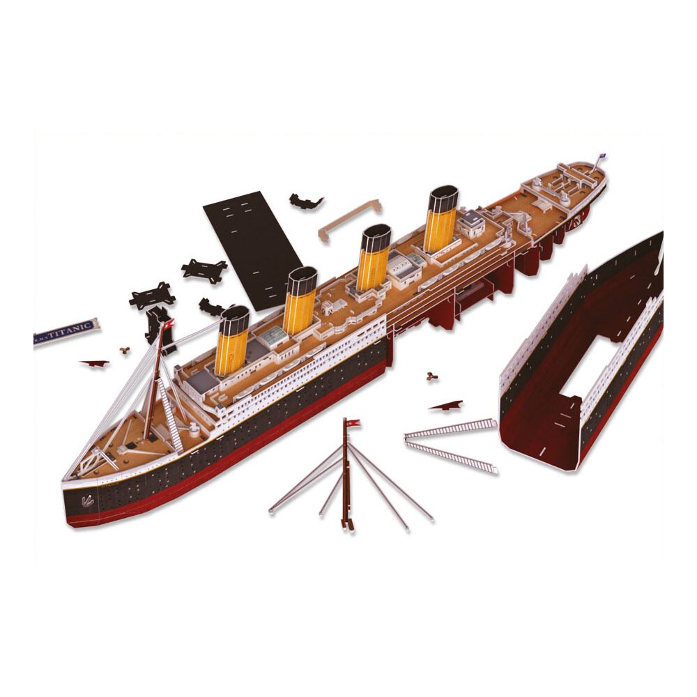 REVELL 3D Puzzle 00154 RMS Titanic - LED Edition - Spielwaren, Modell