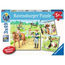 Ravensburger 3 X 49 Teile - 5129 WWW: Ein Tag auf dem...