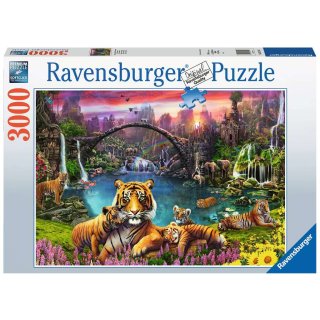 Ravensburger 3000 Teile - 16719 Tiger in paradiesischer Lagune