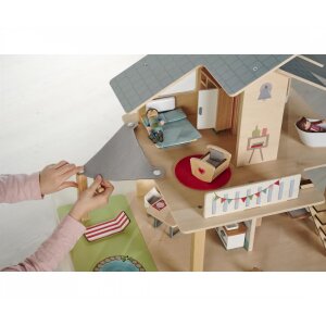 Eichhorn 100002505 Puppenhaus mit Möbeln