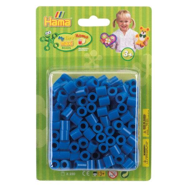 HAMA 8509-00  Maxi Blister Packung mit 250 Perlen  Blau