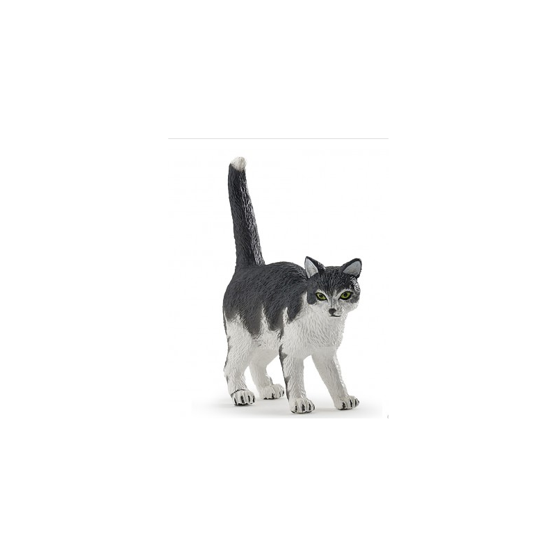 Papo 54041 Katze schwarz-weiß 5 cm Bauernhoftiere 