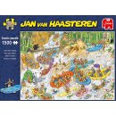 JUMBO 19015 PUZZLE Jan van Haasteren - Wildwasser-Rafting - 1500 Teile