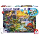 Schmidt Spiele 56372 Dinosaurier, 60 Teile, mit Add-on...