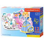 Castorland B-120017 Princess Carriage,Puzzle 12 Teile maxi