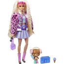 Barbie GYJ77 Barbie Extra Puppe mit blonden Zöpfen
