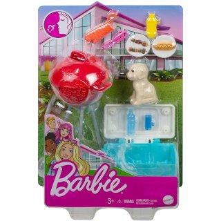 Barbie GRG76 Barbie Mini Spielset mit Tier - Grillparty