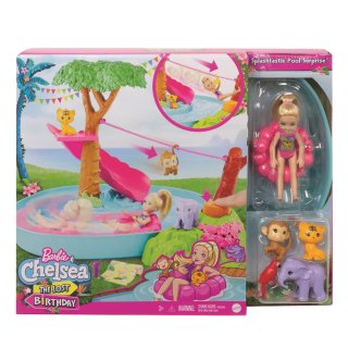 Barbie GTM85 Barbie und Chelsea "Dschungelabenteuer" Dschungelfluss-Spielset