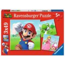 Ravensburger 05186 Super Mario 3x49 Teile Puzzle