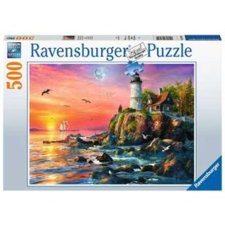 Ravensburger Puzzle 16581 Leuchtturm am Abend