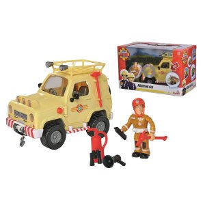 Simba 109252511 Sam 4x4 Geländewagen mit Figur