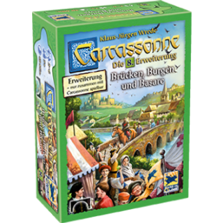 Asmodee HIGD0107 Carcassonne - Brücken, Burgen und Basare Die 8. Erweiterung