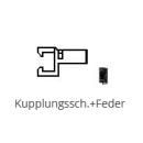 PIKO ET57501-31 Kupplungssch.+Feder