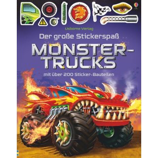 Der große Stickerspaß: Monstertrucks
