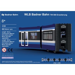 Wiener Lokalbahn WLW Badner Bahn Tw 500 Erweiterung (2105)