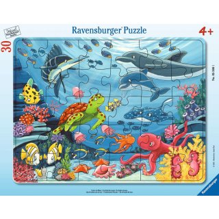 Ravensburger 5566 30-48 Teile Rahmenpuzzle Unten im Meer