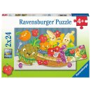 Ravensburger 5248 Puzzle 2 x 24 Teile Freche Fr&uuml;chte