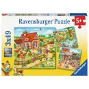 Ravensburger 5249 Puzzle 3 x 49 Teile Ferien auf dem Land