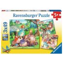 Ravensburger 5564 Puzzle 3 x 49 Teile Kleine Prinzessinnen