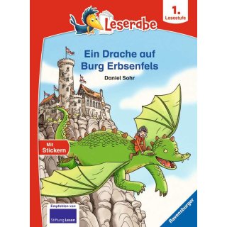 Ravensburger Buchverlag 46051 Leserabe - 1. Lesestufe: Ein Drache auf Burg Erbsenfels