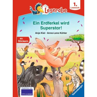 Ravensburger Buchverlag 46086 Leserabe - 1. Lesestufe: Ein Erdferkel wird Superstar!