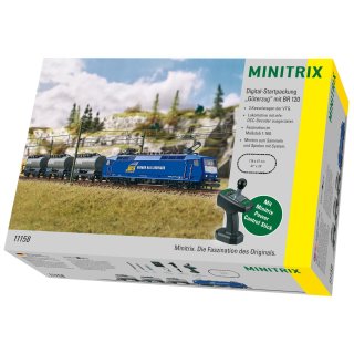 MINITRIX T11158 Digital-Startpackung Güterzug mit Baureihe 120