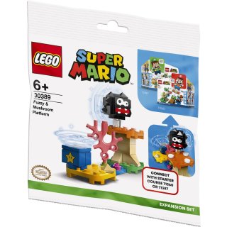LEGO® 30389 Super Mario Fuzzy & Pilz-Plattform – Erweiterungsset