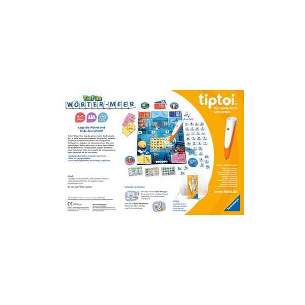 Ravensburger Tiptoi – Juego De Letras "Profundo En El Mar De Palabras" Para Aprender A Leer De 5 A 7 Años, 2 Niveles De Dificultad, Multicolor