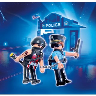 PLAYMOBIL 5816 Duo Pack Polizist und Verbrecher