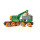 BRIO 33698 Grüner Kranwagen mit Anhänger und Fracht