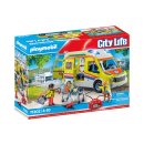 PLAYMOBIL 71202 City Life Rettungswagen mit Licht und Sound