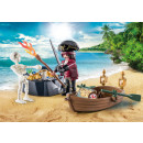 Playmobil 71254 Pirates Starter Pack Pirat mit Ruderboot