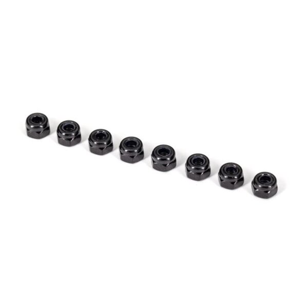 Muttern 3mm Nylon-Lock schwarz (8)