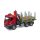 Bruder 03669 MB Arocs Holztransport-LKW mit Ladekran, Greifer und 3 Baumstämme