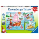 Ravensburger 05720 Auf dem Wasser - 3 x 49 Teile Puzzle