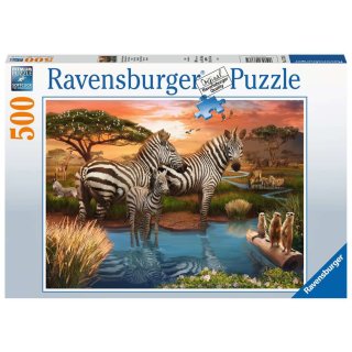 Ravensburger 17376 Zebras am Wasserloch 500 Teile Puzzle