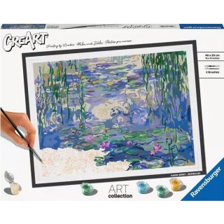 Ravensburger 23651 Malen nach Zahlen, CreArt ART Collection: Waterlilies (Monet)