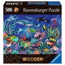 Ravensburger 17515 WOODEN Puzzle Unten im Meer 500 Teile