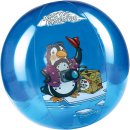 Happy People 77408 "Arctic Friends" Strandball, aufgeblasen ca. 29 cm, unaufgeblasen ca. 40 cm 3 Panele bedruckt