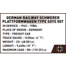 COBI-6284 TRAINS GERMAN RAILWAY SCHWERER PLATTWORMWAGEN TYP SSY