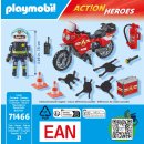 PLAYMOBIL 71466 Action Heroes Feuerwehrmotorrad am Unfallort