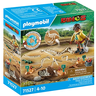 PLAYMOBIL 71527 Dinos Ausgrabungsstätte mit Dino-Skelett
